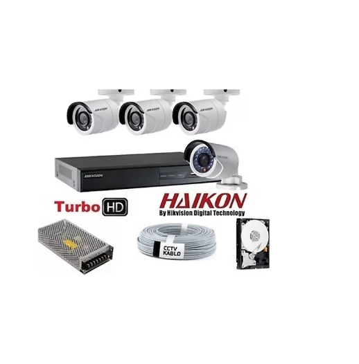 Hikvision Hıkvısıon 4lü Kamera Set